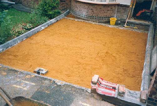 The level sand.
